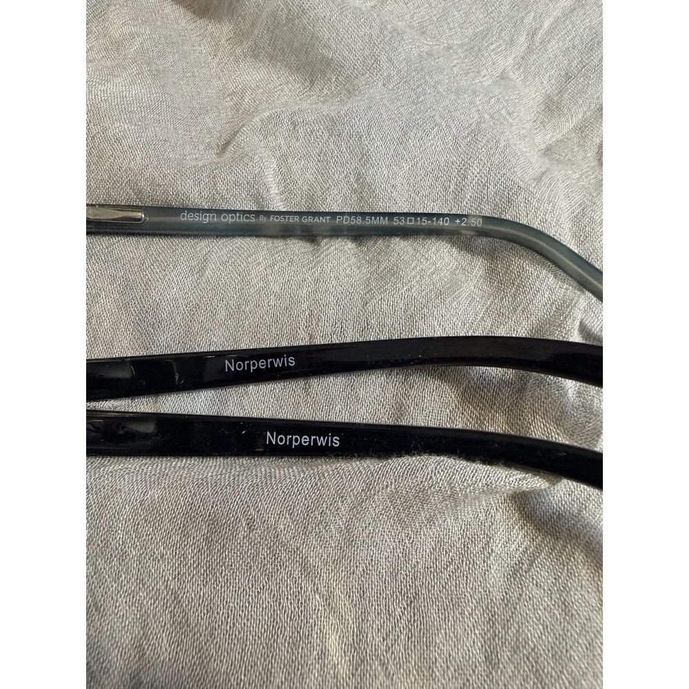 2 NORPERWIS & 1 Foster Grant Reading Glasses Readers Spring Hinge‎ Glasses 2.50X